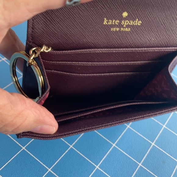 5. Kate Spade ♠️ Deep Plum Key Wallet Mint 🌺 - Picture 10 of 10
